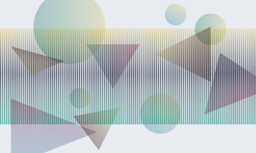 CIRCLES AND TRIANGLES WPN 135 - Geometric panoramic wallpaper by Spaghetti Wall - view 3
